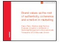 Brand values as the root of authenticity, coherence and emotion in marketing