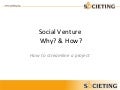 Social Venture. Why? & How? - Luca Matroianni