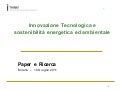 Innovazione Tecnologica e Sotenibilità Energetica e Ambientale