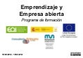 Curso Emprendizaje y Empresa Abierta