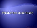 Presenting SlideFinder