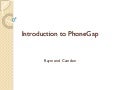 Introduction to PhoneGap