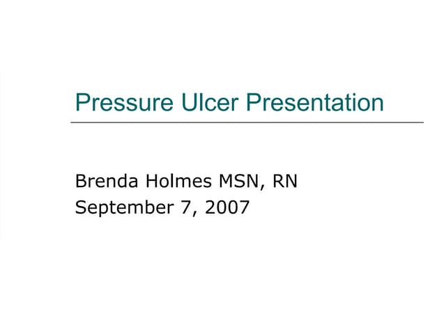 Pressure ulcer presentation3
