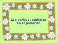 El pretérito