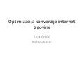 Optimizacija konverzije internet trgovine