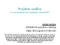 Prezentācija par projektu vadību