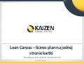 Lean Canvas - Biznes plan na jednej kartce papieru