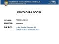 UTPL-PSICOLOGÍA SOCIAL-I BIMESTRE(Octubre 2012 Febrero 2013)