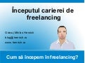 Primul Proiect In Freelancing