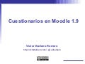 Cuestionarios en Moodle 1.9
