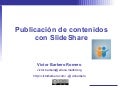 Publicación de contenidos con SlideShare