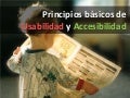 Principios básicos de usabilidad y accesibilidad