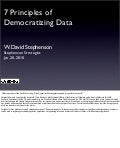 We Want Our Data Now! 7 principles of democratizing data