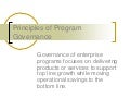 Principles of program governance