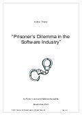 Prisoner’s Dilemma in the Software Industry