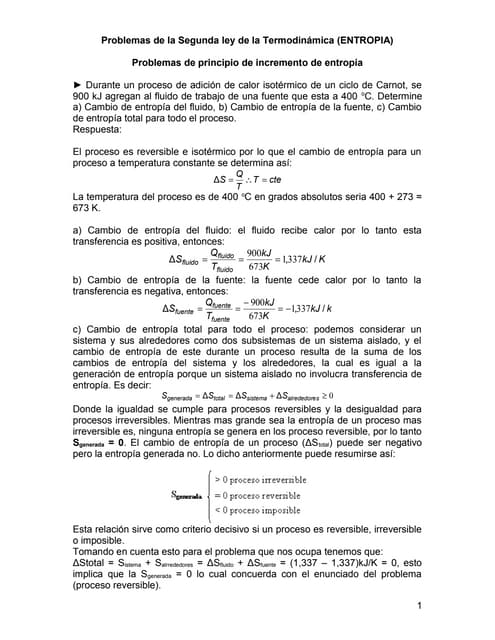 Problemas de entropía