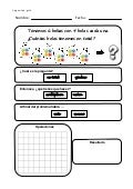 Problemas multiplicar con  plantilla