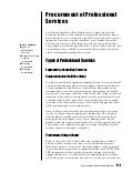 Procurement Of Professional Services