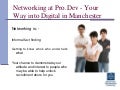 ProDevDay Networking Advice