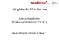 Product and internal training with moodle   moodle for business