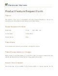 Product Feature Request Form