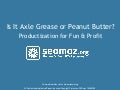 Productization For Fun & Profit