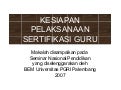 Prof.Dr.Zamroni Sertifikasi Guru