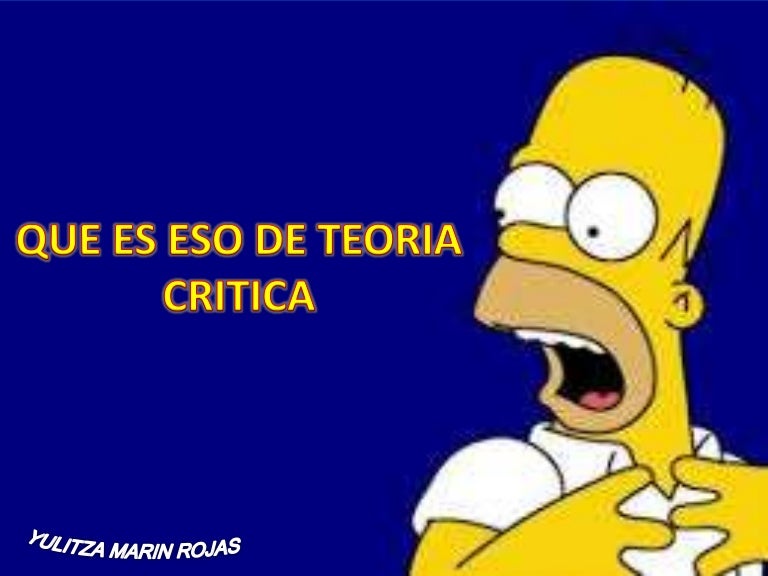 Resultado de imagen para teoria critica