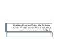 Profiling systems using SoS characteristics