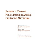 ELEMENTI TEORICI PER LA PROGETTAZIONE DEI SOCIAL NETWORK