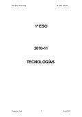 Programación de tecnlología 1 eso