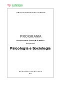 Programa de Psicologia e Sociologia dos Cursos Profissionais