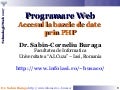 Programare Web - Accesul la baze de date prin PHP