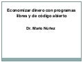 Economizando con programas libres