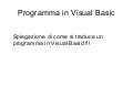Programma In Visual Basic