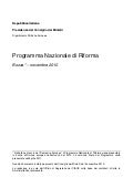 Programma Nazionale di Riforma