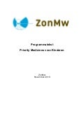 ZonMw programmatekst Priority Medicines voor Kinderen by EuroBioForum