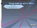 Programming coldfusion with APIs