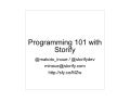 Programming 101 w_storify_api