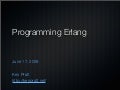 Programming Erlang