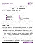 Progressive Muscle Relaxation for Children and Adolescents