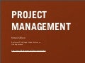 Project management