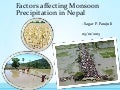Factors affecting monsoon precipitation in Nepal