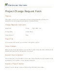 Project Change Request Form