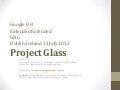 Google Project Glass