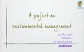 Project on environment management