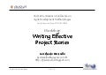 Writing Effective Project Stories