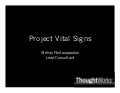 Project Vital Signs