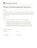 Project Work Breakdown Structure