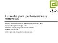 Linkedin para profesionales y empresas